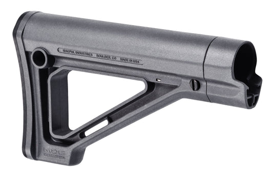 Magpul MAG480GRY MOE Carbine Stock Fixed Stealth Gray Synthetic for  AR-15, M16, M4 with Mil-Spec Tube (Tube Not Included)