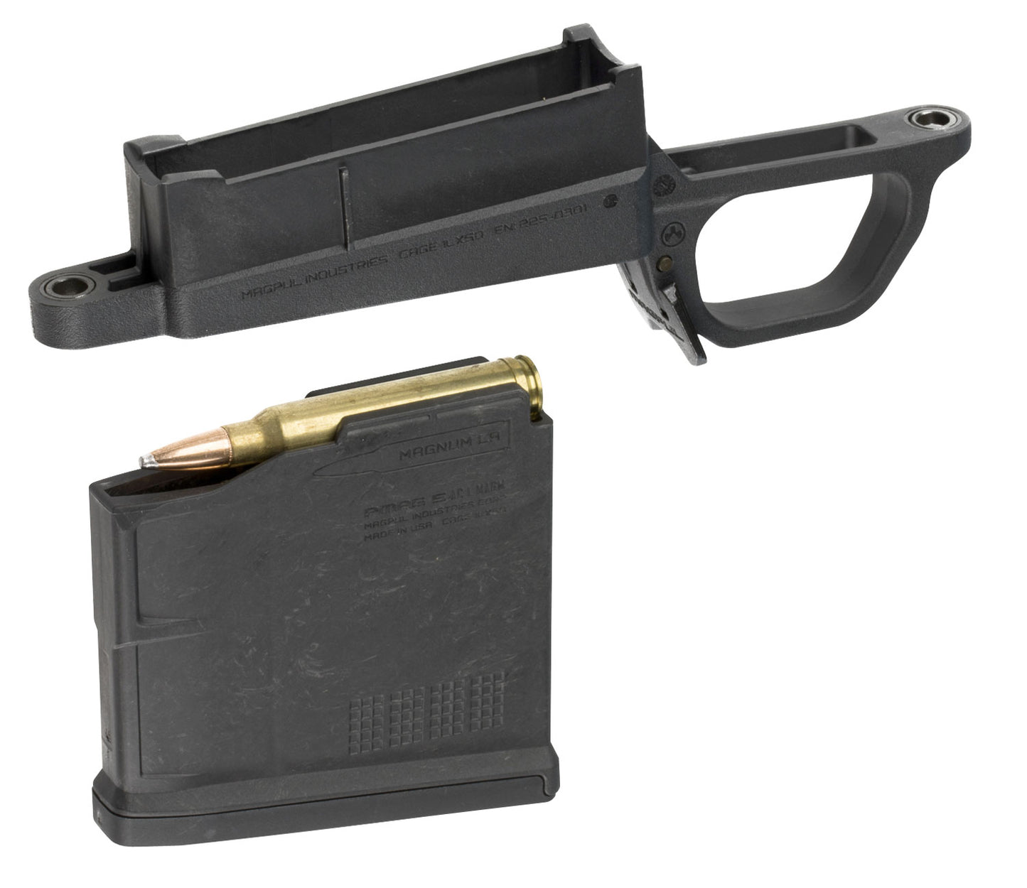 Magpul MAG569BLK Bolt Action Mag Well Hunter 700L Stock Made of Polymer w/ Black Finish Includes PMAG5 AC Magazine