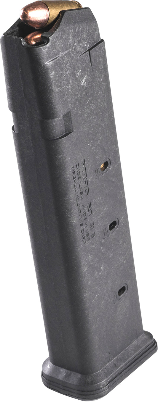 Magpul MAG661BLK PMAG GL9 21rd 9mm Luger Compatible w/Glock 17/19/26/34/45 Black Polymer