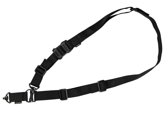Magpul MAG953BLK MS4 QDM Sling made of Black Nylon Webbing with 1.25" W, Adjustable One-Two Point Design & Swivels for AR Platforms
