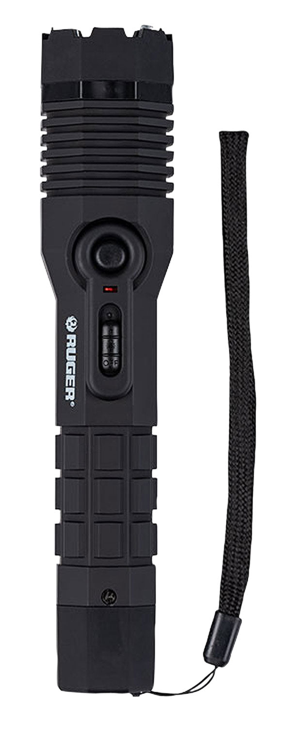 Sabre RUS5000SF Ruger Tactical Stun Gun/Flashlight Black Aluminum 1.46 uC Pain Rating