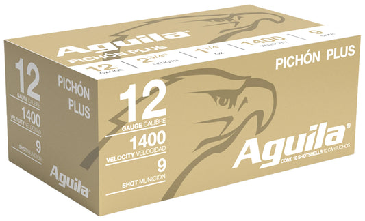 Aguila 1CHB1297 Pichon Plus High Velocity 12Gauge 2.75" 1 1/4oz 9Shot 10 Per Box/25 Case