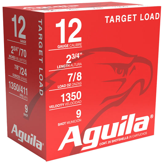 Aguila 1CHB1254 Skeet Load High Velocity 12Gauge 2.75" 7/8oz 9Shot 25 Per Box/10 Case