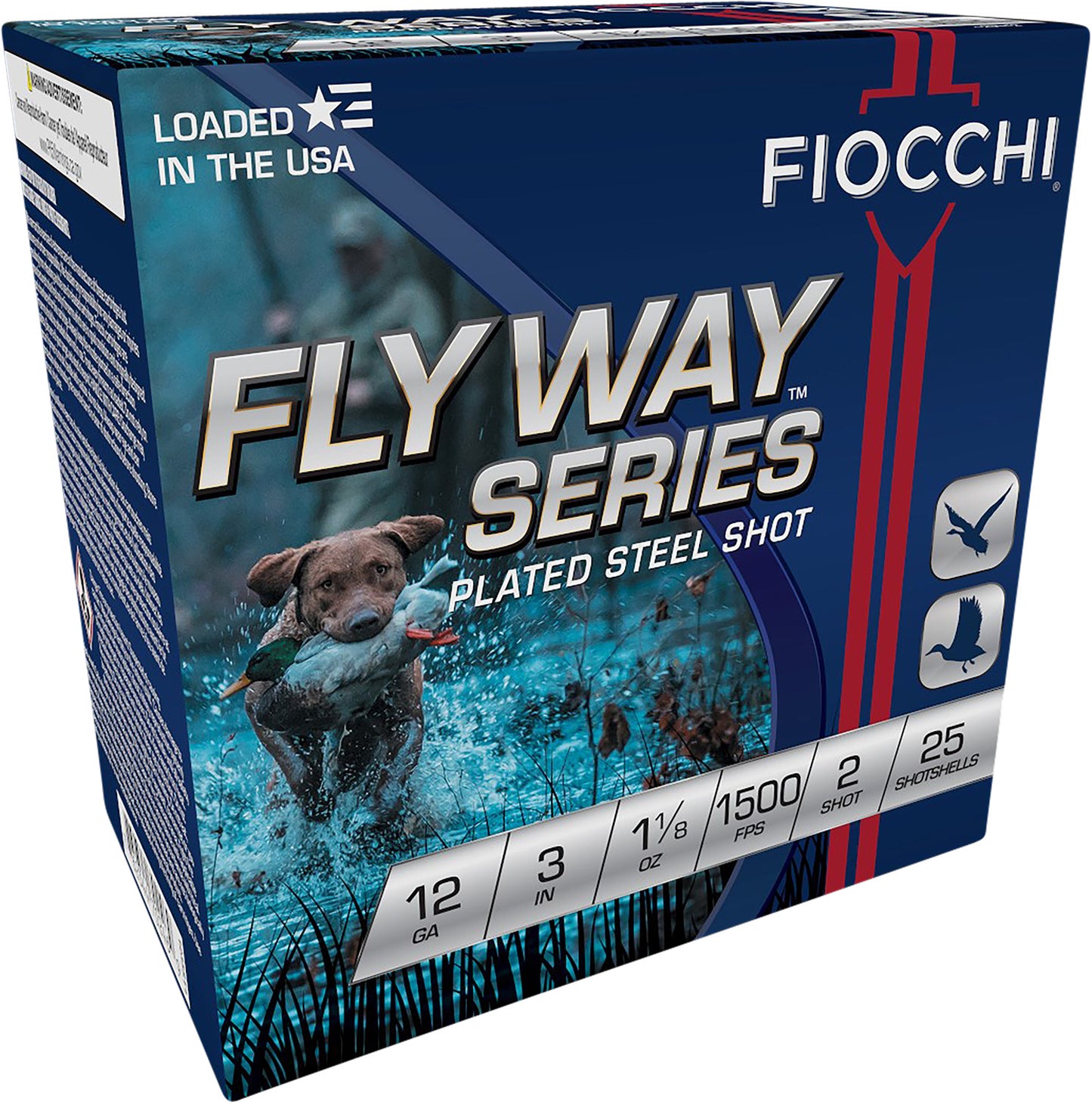 Fiocchi 123ST2 Flyway  12Gauge 3" 1 1/8oz 2Shot 25 Per Box/10 Case