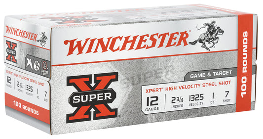 Winchester Ammo WE12GTVP7 Super X Xpert High Velocity 12Gauge 2.75" 1oz 7Shot 100 Per Box/2 Case *Value Pack