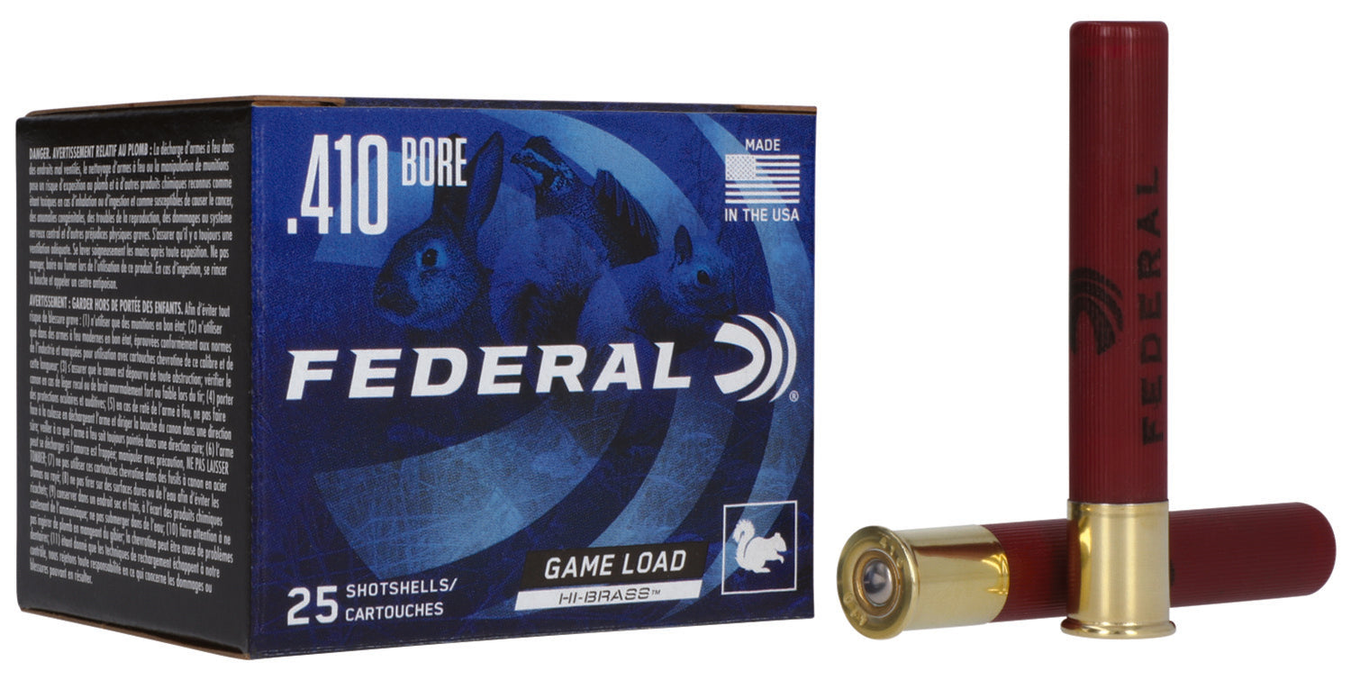 Federal H4126 Game-Shok High Brass 410 Gauge 2.50" 1/2oz 6Shot 25 Per Box/10 Case