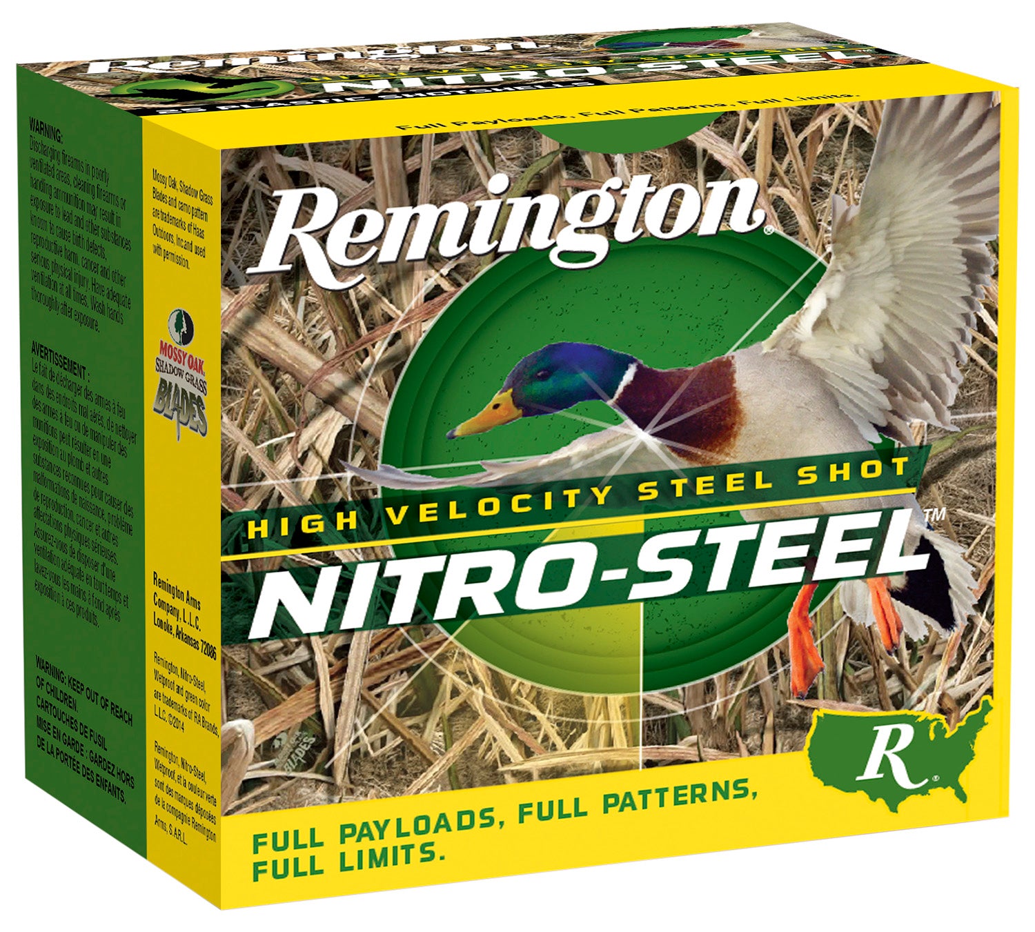 Remington Ammunition 20796 Nitro-Steel High Velocity 12Gauge 3" 1 1/4oz 1Shot 25 Per Box/10 Case