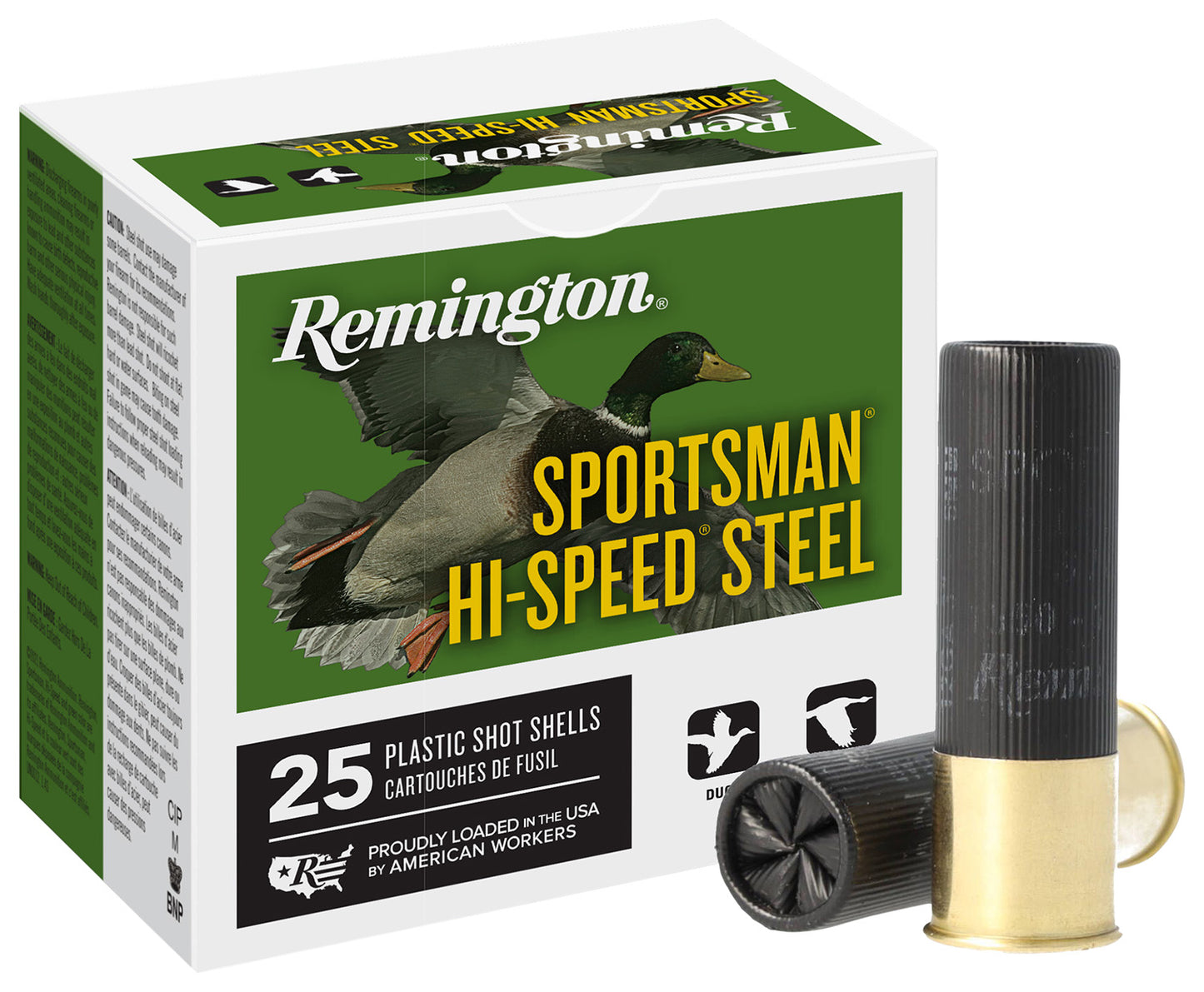 Remington Ammunition 20987 Sportsman Hi-Speed Steel 12Gauge 3" 1 1/4oz BBShot 25 Per Box/10 Case