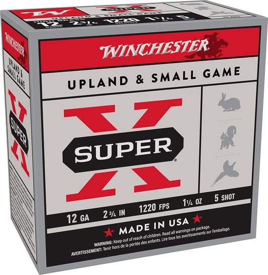 Winchester Ammo X12P5 Super X Game Load High Brass 12Gauge 2.75" 1 1/4oz 5Shot 25 Per Box/10 Case *Pheasant