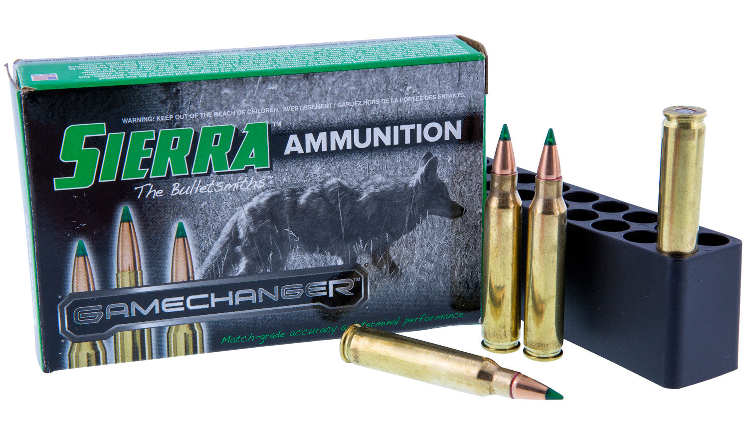 Sierra A406209 GameChanger  223Rem 64gr Sierra Tipped GameKing 20 Per Box/25 Case