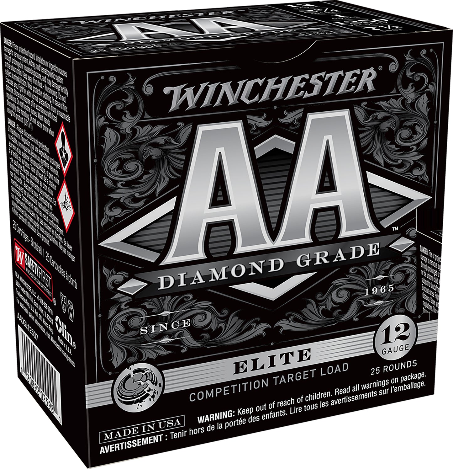 Winchester Ammo AADGL12507 AA Diamond Grade 12Gauge 2.75" 1oz 7Shot 25 Per Box/10 Case