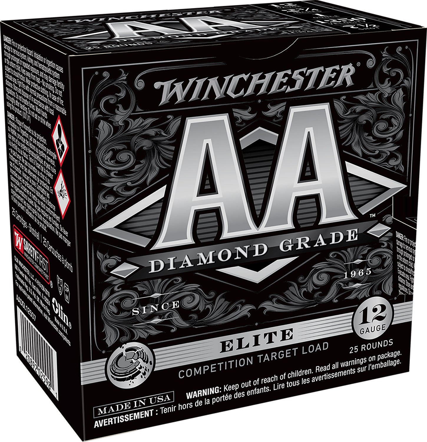 Winchester Ammo AADGL12507 AA Diamond Grade 12Gauge 2.75" 1oz 7Shot 25 Per Box/10 Case