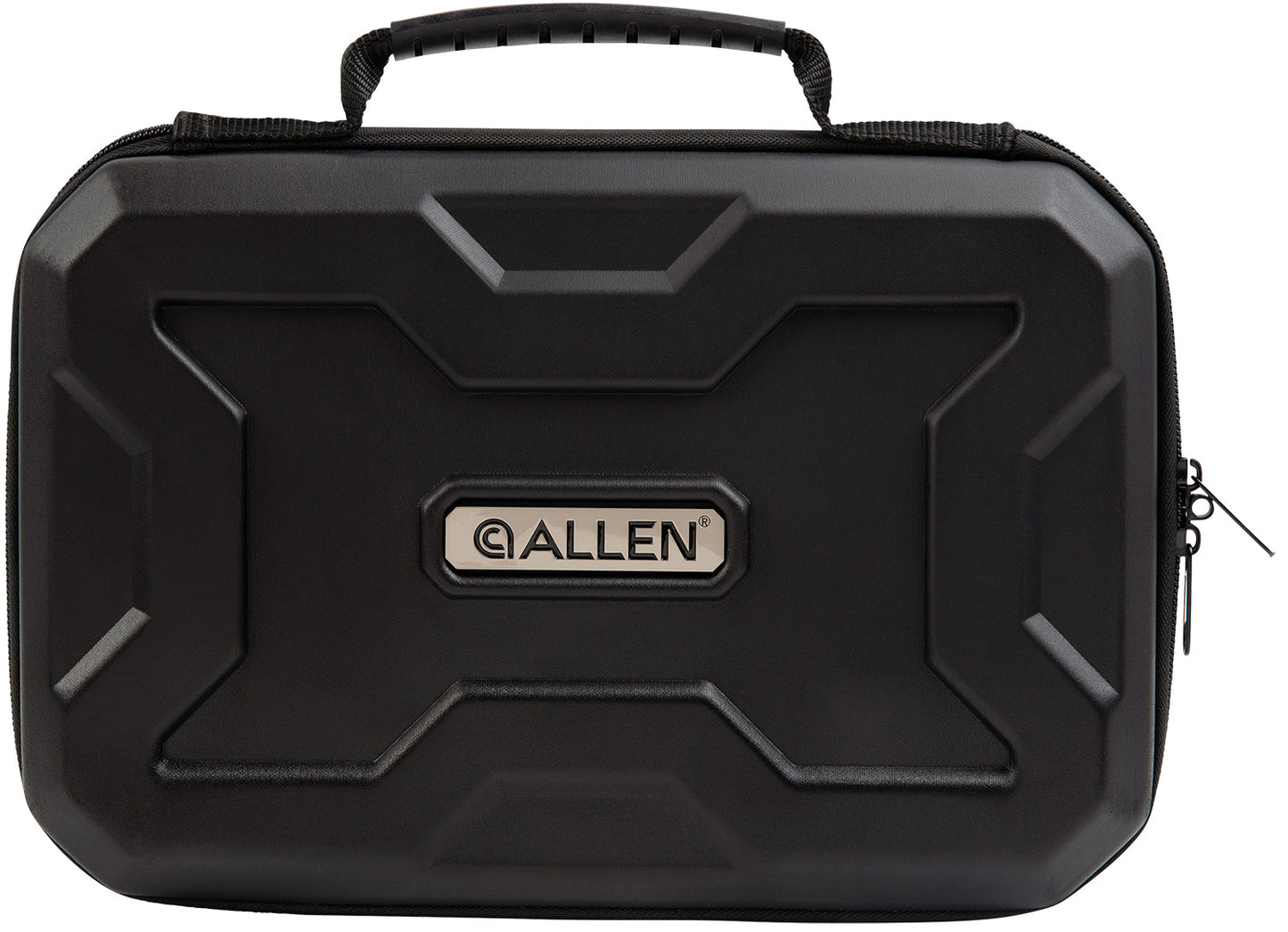 Allen 8212 EXO  Handgun Case Black Polymer, Egg Crate Foam, Lockable Zipper & Molded Rubber Handle 12" L