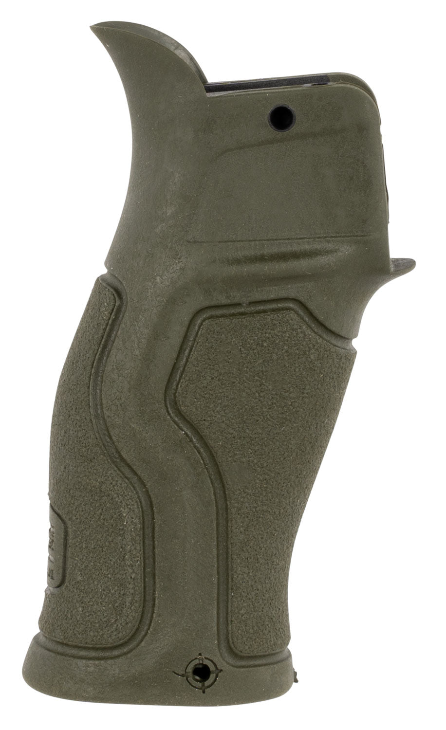 FAB Defense FXGRADUSG Gradus Ergonomic Rubberized Pistol Grip for AR-15/ AR-10/ M16/ M4/ SR-25 15­° Reduced Angle OD Green Reinforced Polymer Core