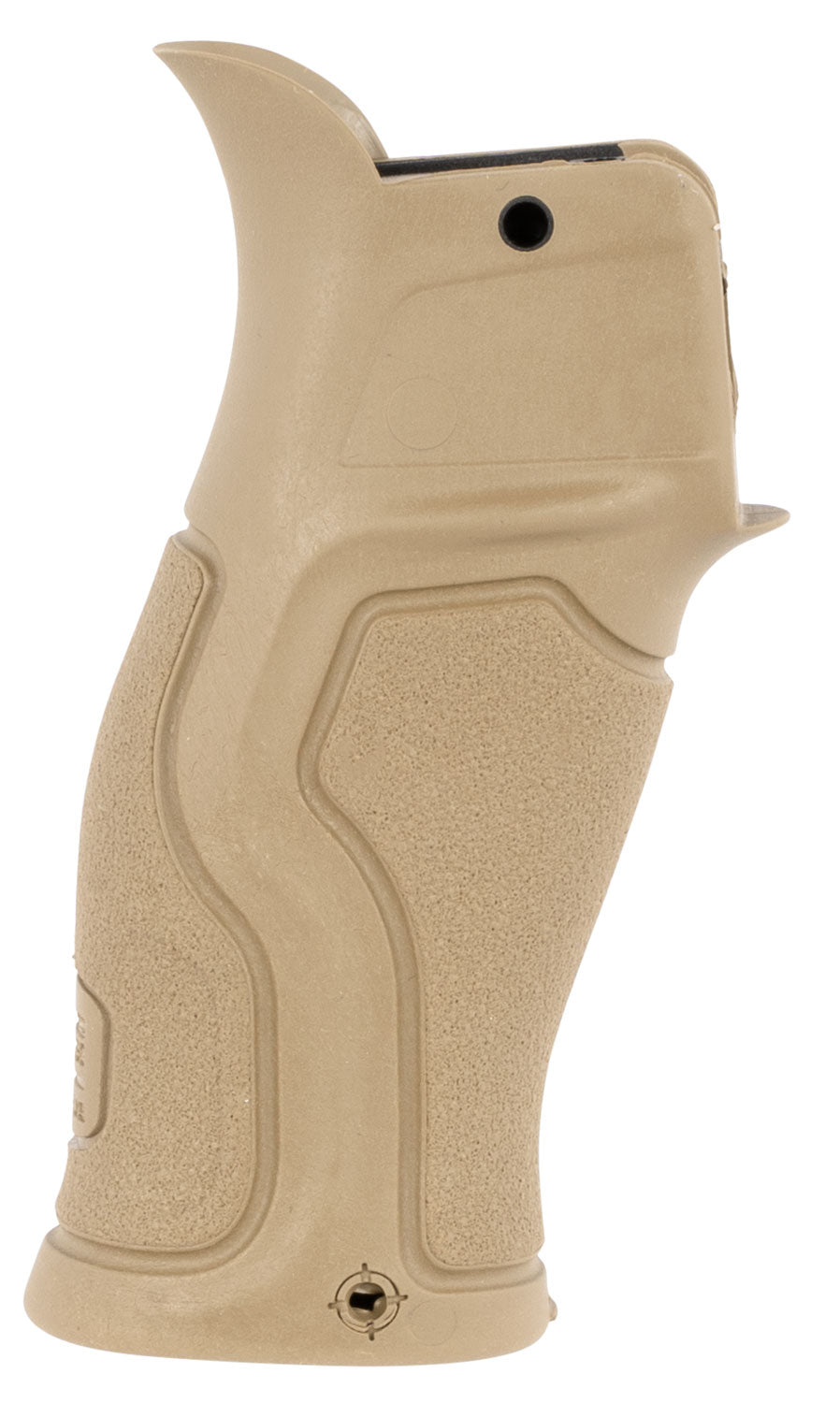 FAB Defense FXGRADUST Gradus Ergonomic Rubberized Pistol Grip for AR-15/ AR-10/ M16/ M4/ SR-25 15° Reduced Grip Angle Flat Dark Earth Reinforced Polymer Core