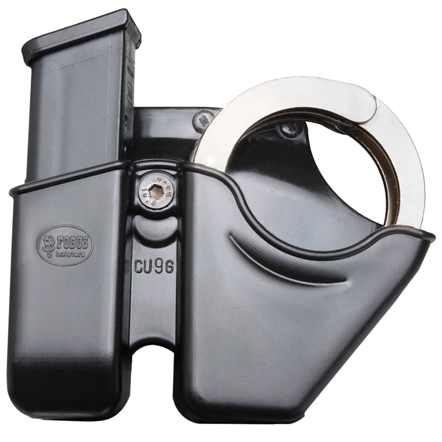 Fobus CU9GBH Combo Pouch  9mm Luger Compatible w/ Glock/H&K Plastic Black Belt Clip
