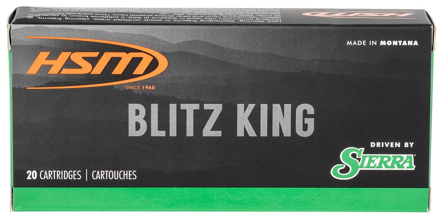 HSM 2225020N Varmint  22-250 Rem 55 gr Sierra BlitzKing 20 Per Box/ 25 Case