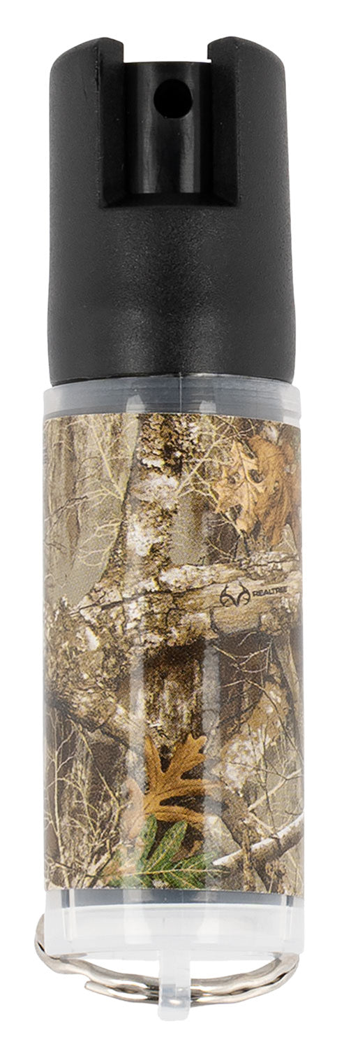Sabre KR14CAMO02 Pepper Spray  OC Pepper UV Dye Effective Distance 10 ft 0.54 oz Realtree Edge Includes Key Ring