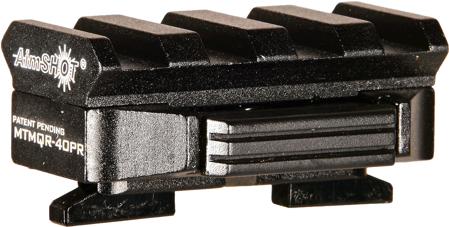 AimShot MTMQR40PR M-LOK Adapter  Quick Release Black Anodized Aluminum, Picatinny Rail Mount