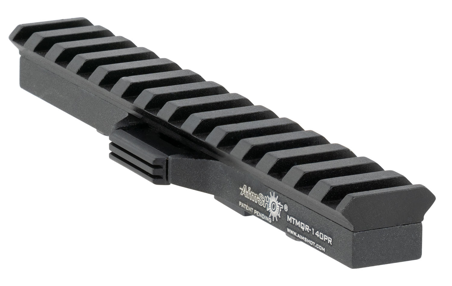 AimShot MTMQR140PR Quick Release M-Lok Adapter Picatinny Rail  Black Anodized