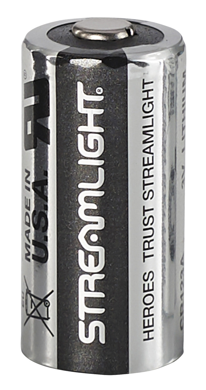 Streamlight 85180 CR123A Lithium Batteries  Silver/Black 3 Volts (6) Single Pack