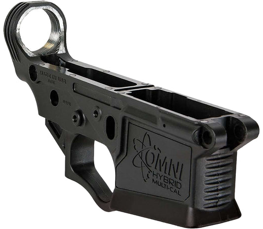 ATI ATIGLOW200 Omni Hybrid Stripped Lower Multi-Caliber Black Anodized Finish Polymer Material with Mil-Spec Dimensions for AR-15
