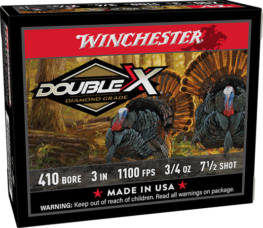 Winchester Ammo STH4137 Double X Diamond Grade 410Gauge 3" 3/4oz 7.5Shot 10 Per Box/10 Case for Turkey
