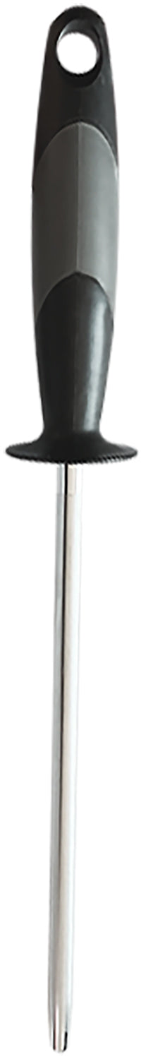 AccuSharp 034C Sharpening Steel  9" Diamond Steel Black Overmolded Rubber Handle Steel