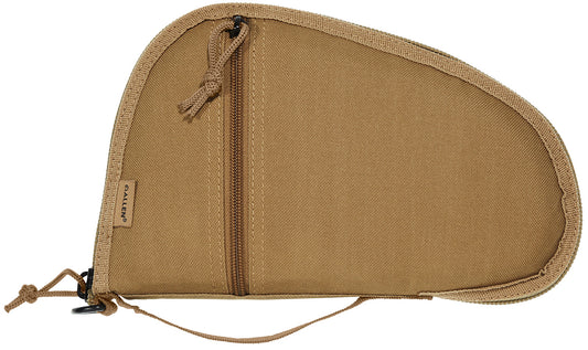 Allen 3613 Torrey  Handgun Case Coyote Tan Polyester, Small Accessory Pocket, Muzzle Pocket & Lockable Zipper 10.50" x 6.50" Exterior Dimensions