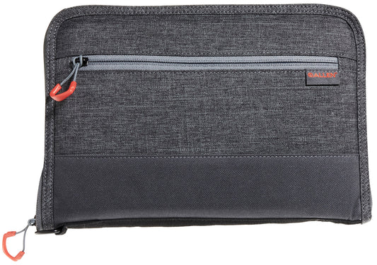 Allen 7757 Auto-Fit 2.0 Deluxe Handgun Case Gray w/Red Accents, Foam Padding, Knit Interior, Exterior Pocket  Finish for Most Full-Size Semi-Autos 11" L