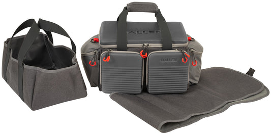 Allen 8325 Competitor Premium Gray Molded Lockable Range Bag w/Internal Tote & Fold-Up Gun Mat