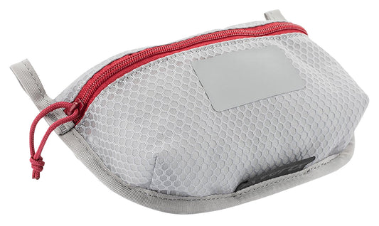 Vertx VTX5195AGYNA Overflow Pouch 2 pk, Small Size made of White Nylon with Mesh & Red Accents, YKK Zipper & Durable Hook Back Panels 5" W x 5" H Dimensions