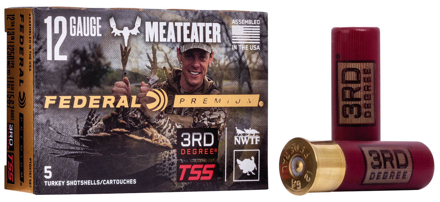Federal PTDX157567 Premium 3rd Degree 12Gauge 3" 1 3/4oz 5/6/7Shot 5 Per Box/50 Case