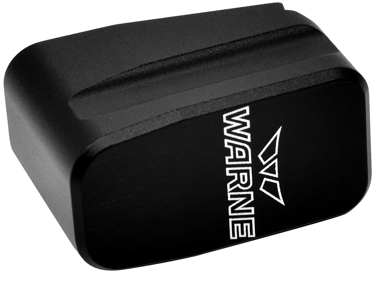 Warne MEG432BLK Magazine Extension  made of 6061-T6 Aluminum with Hardcoat Anodized Black Finish for Glock 43 Magazines (Adds 2rds)