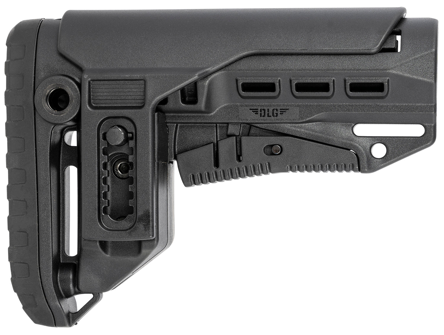 NcStar VG130052 Compact PCP52 Mil-Spec Stock Black Synthetic Collapsible with Adjustable Cheekpiece