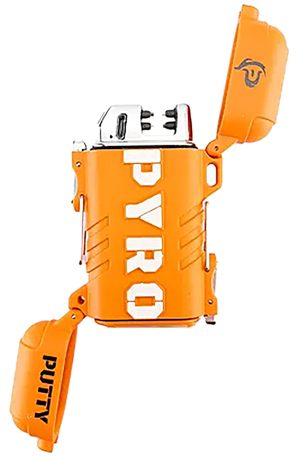 Pyro Putty PPARC2 Dual Arc Elite Lighter Gray 2.63" Long Includes USB Cable/Lanyard
