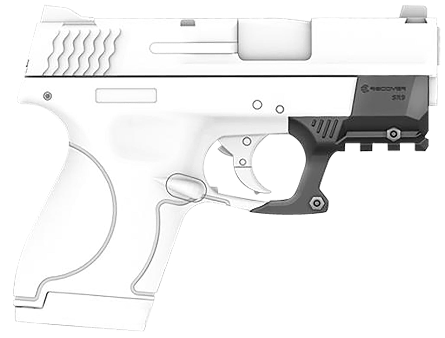 Recover Tactical SHR901 Rail Adapter for Smith and Wesson Shield  Black