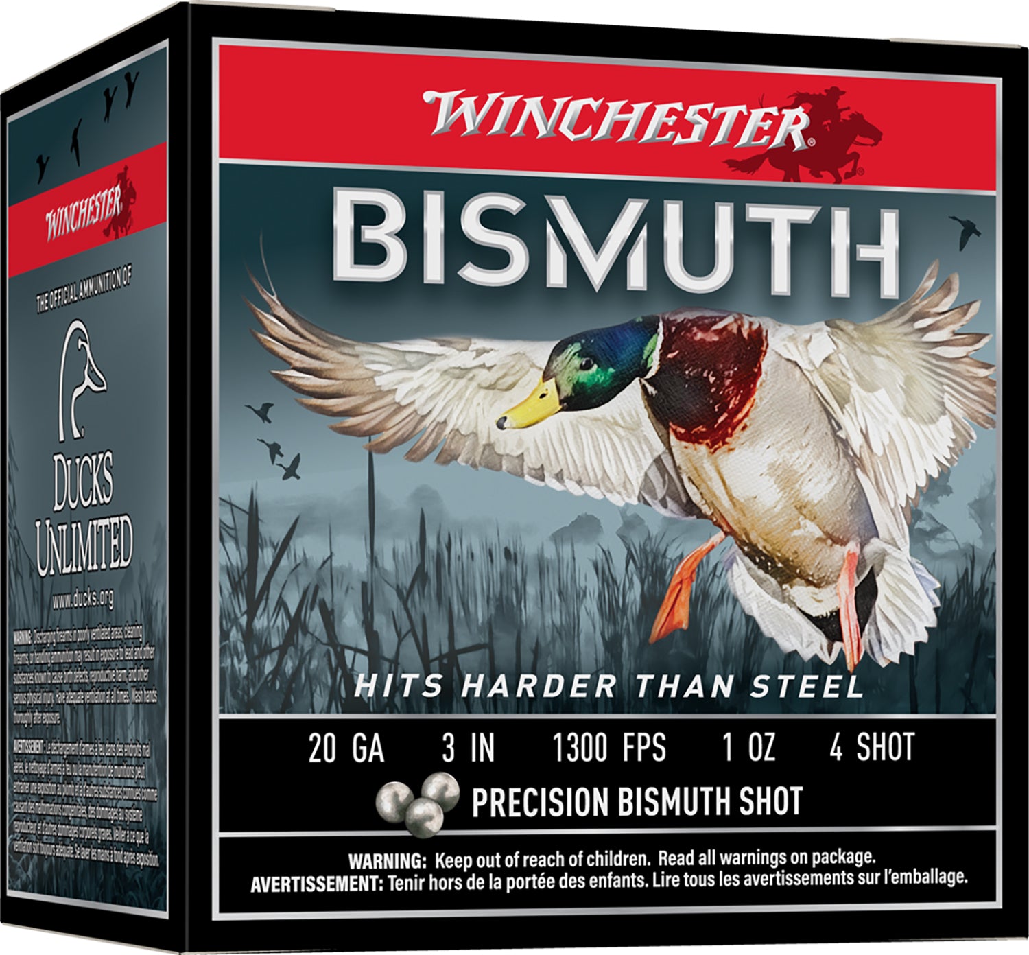 Winchester Ammo SWB2034 Bismuth  20Gauge 3" 1oz Tin Plated Bismuth 4Shot 25 Per Box/10 Case