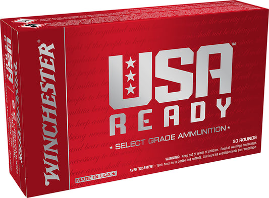 Winchester Ammo RED65140 USA Ready  6.5Creedmoor 140gr Open Tip 20 Per Box/10 Case