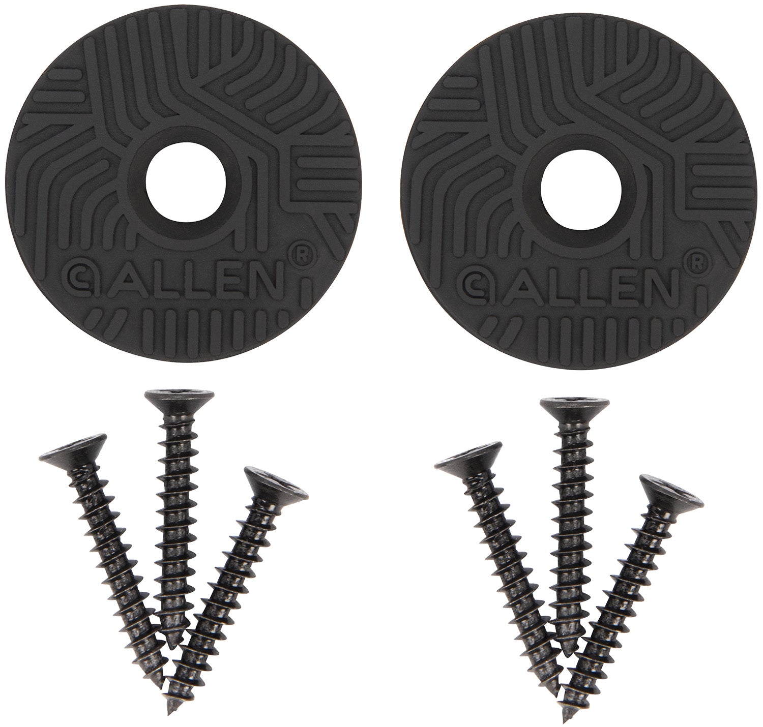 Allen 5649 Disc Gun & Tool Magnet Set Black Metal Screw On 2 pk