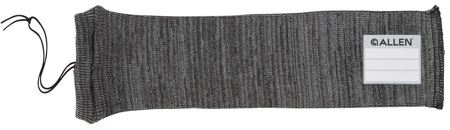 Allen 13170 Stretch Knit Handgun Sock  Gray Silicone-Treated Knit w/Custom ID Labeling Holds Handguns 14" L x 3.75" W Interior Dimensions