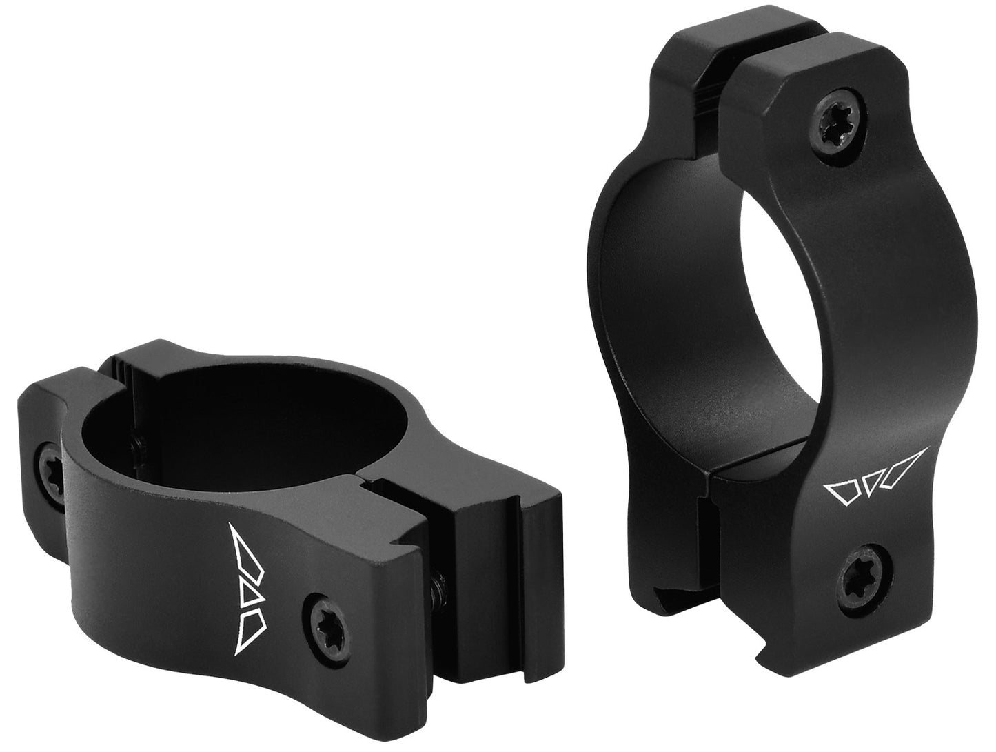 Warne V421M Rimfire Rings Vapor Matte Black 1" Medium 0 MOA