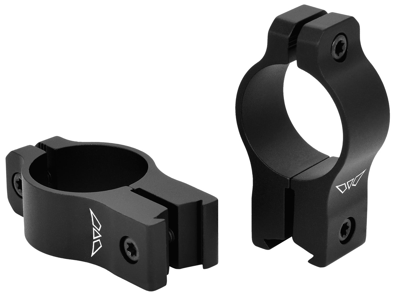 Warne V422M Rimfire Rings Vapor Matte Black 1" High 0 MOA