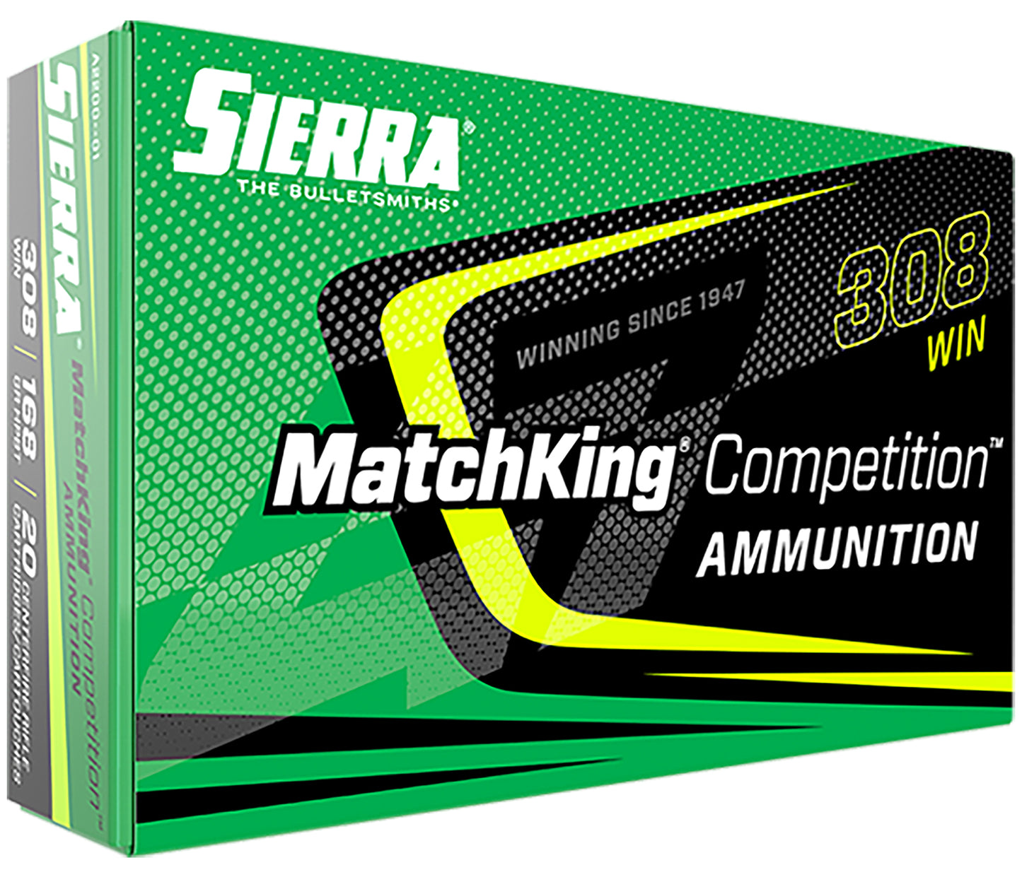 Sierra A220001 MatchKing Competition 308Win 168gr Sierra MatchKing BTHP 20 Per Box/10 Case