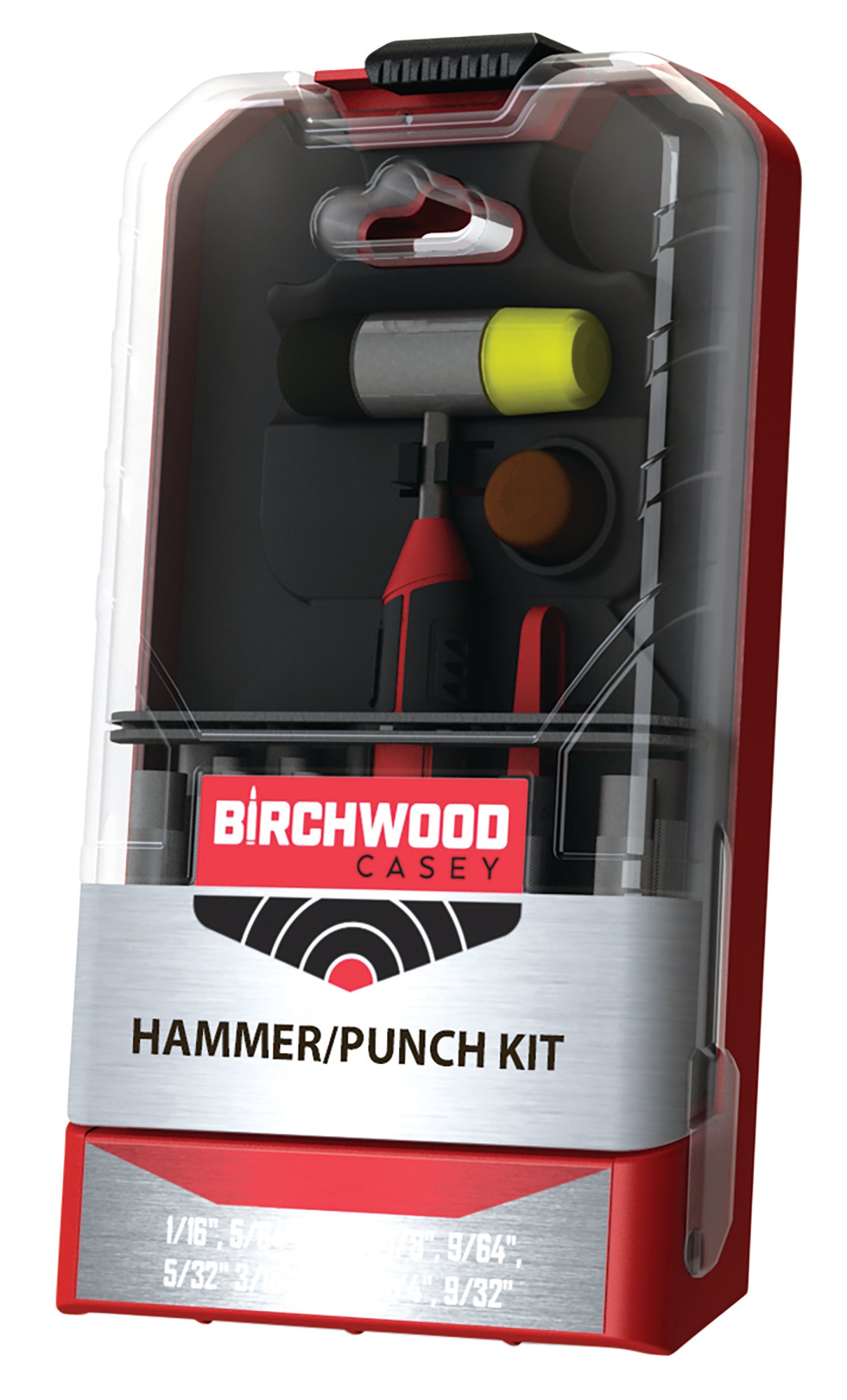 Birchwood Casey ARPNCHHMKIT Hammer & Punch Kit  Black/Red AR Platform Firearm 19 Pieces