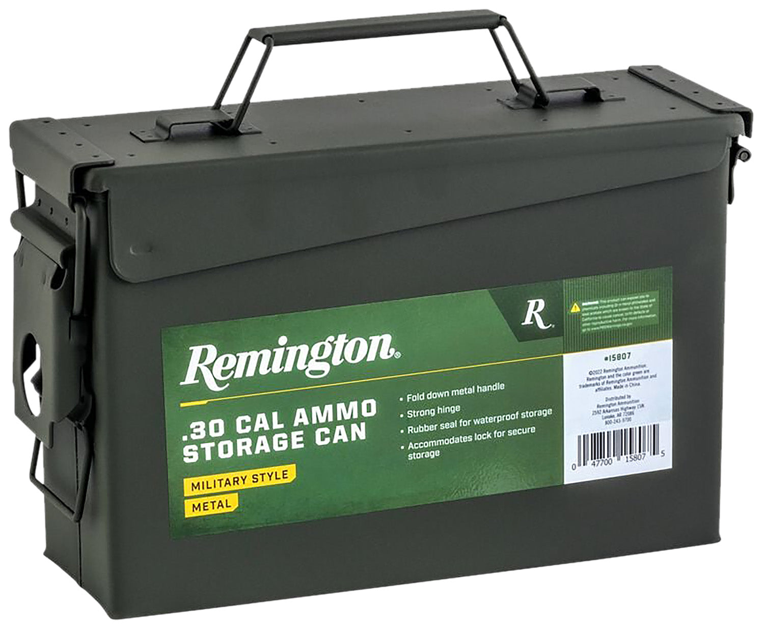 Remington Accessories 15807 Field Box  30Cal Rifle Green Metal