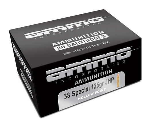 Ammo Inc 38125JHPA20 Signature  38Special 125gr Jacket Hollow Point 20 Per Box/10 Case