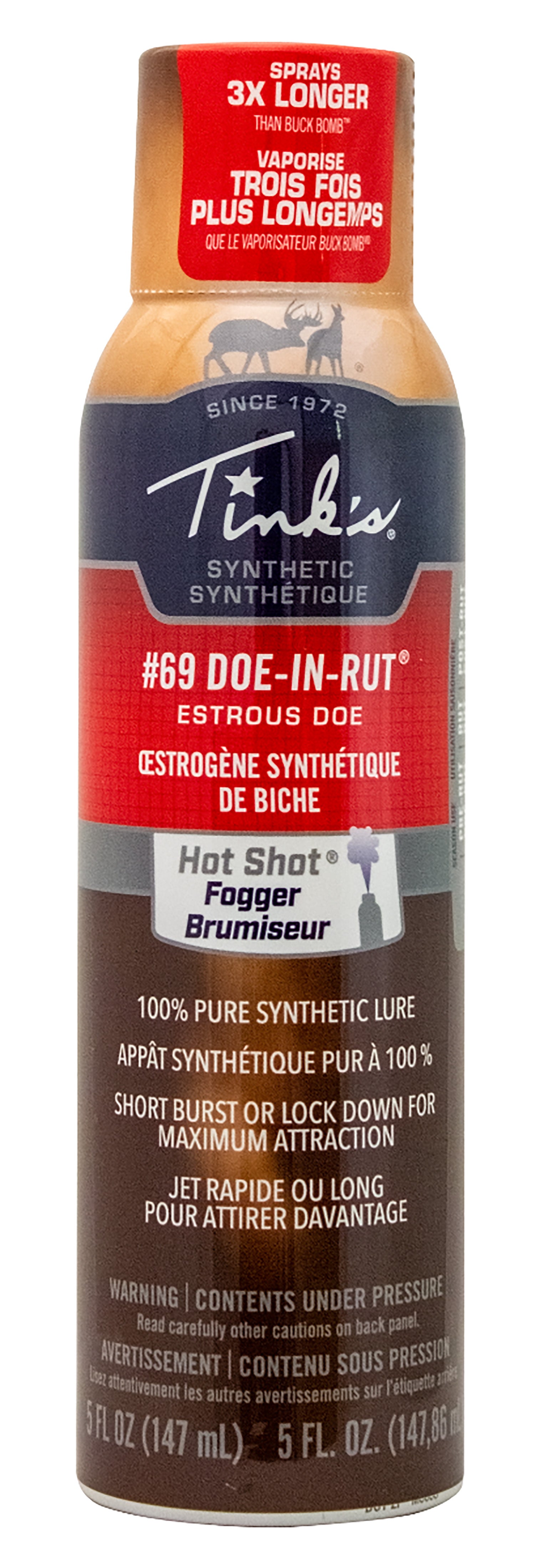 Tinks W5271BL #69 Fogger Deer Attractant Doe In Estrus Scent 5 oz Aerosol