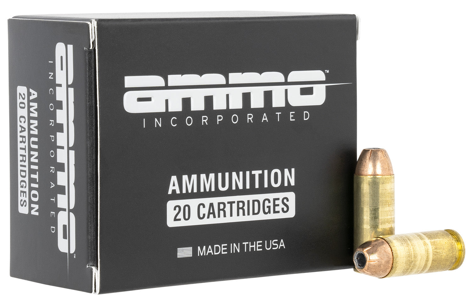 Ammo Inc 10180JHPA20 Signature  10mm Auto 180gr Jacket Hollow Point 20 Per Box/10 Case