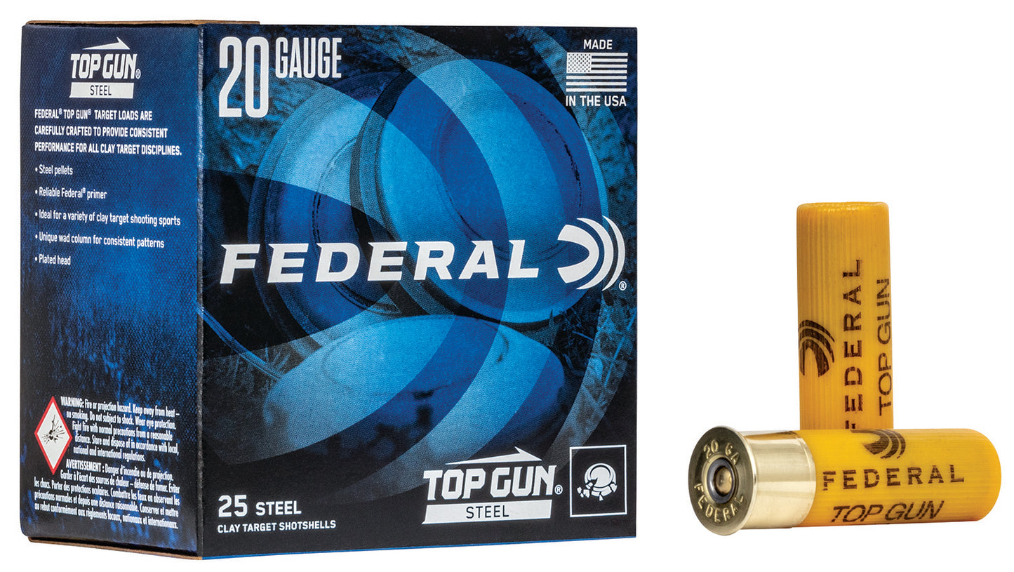 Federal TG2517 Top Gun Steel 20Gauge 2.75" 7/8oz 7Shot 25 Per Box/10 Case